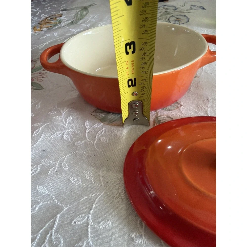 Swiss Pro Quality Cookware Dutch Oven Mini Cocotte Orange Umbre
